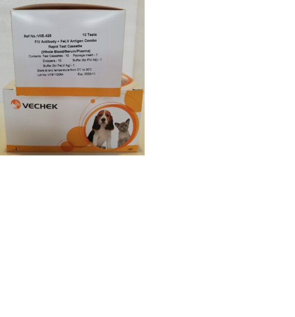 VECHEK FIV Ab + FeLV Ag Combo 10 szt